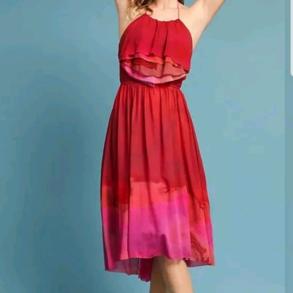 NWT Anthropologie Tracy Reese Cascade Silk Dress